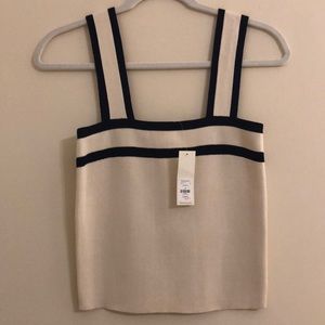 NWT Francescas square neck fitted bandage top